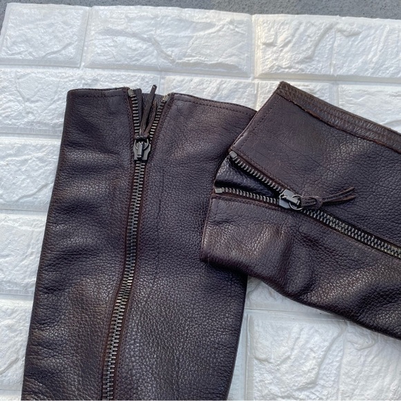 Miu Miu Bisonte Tall Boots EU sz 38.5 - Picture 9 of 13